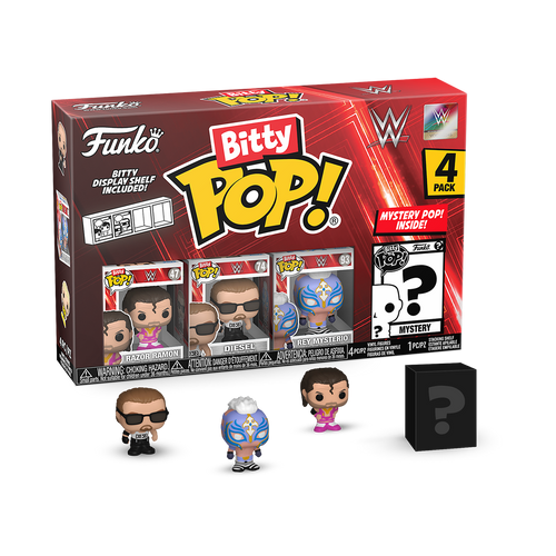 Bitty POP! The WWE: Razor Ramon,  Diesel & Rey Mysterio 4-Pack