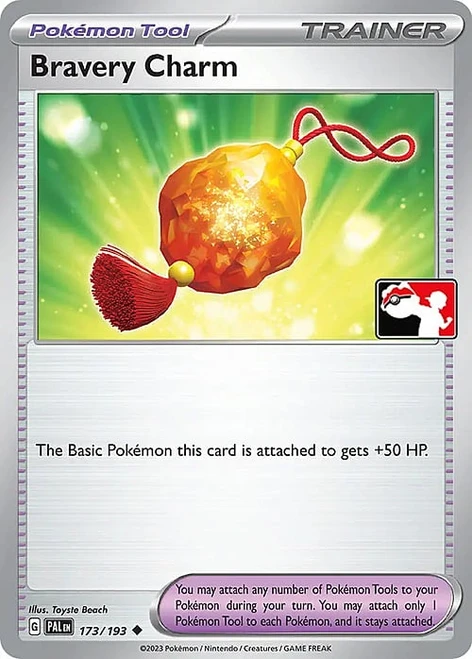 SV Paldea Evolved 173/193 Bravery Charm (Prize Pack League Promo Non-Holo)