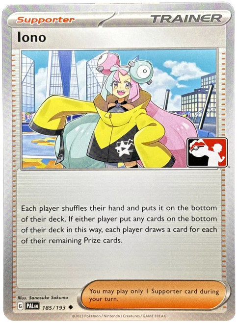 SV Paldea Evolved 185/193 Iono (Prize Pack League Promo Non-Holo)