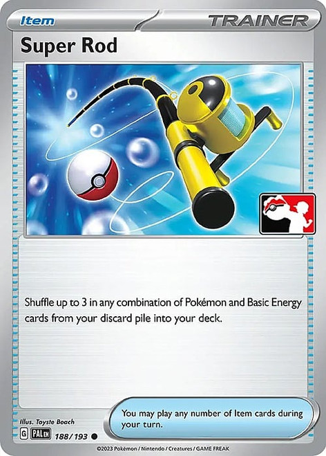 SV Paldea Evolved 188/193 Super Rod (Prize Pack League Promo Non-Holo)