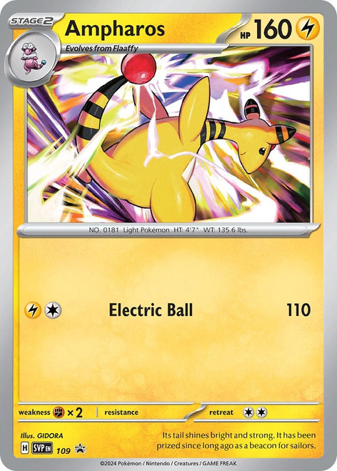 Scarlet & Violet Promo SVP109 Ampharos (No Symbol)
