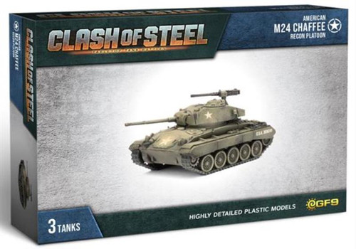 Clash of Steel: American M24 Chaffee Recon Platoon (x3 Plastic)