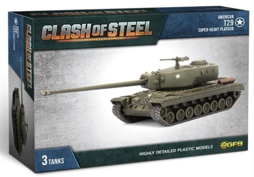 Clash of Steel: American T29 Super-Heavy Tank Platoon (x3 Plastic)
