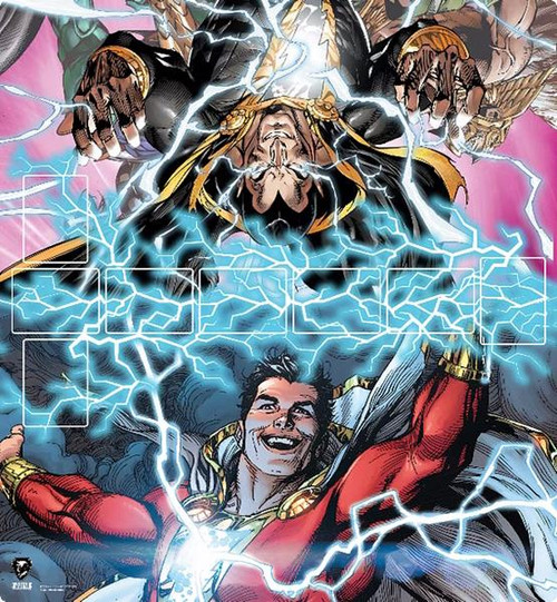 DC Deck-Building Game: Rivals - Shazam! vs. Black Adam Playmat
