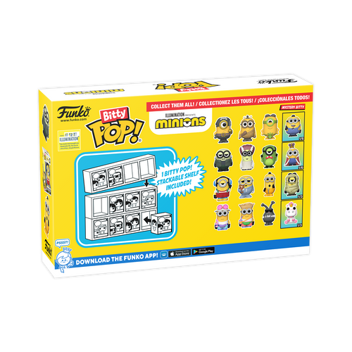 Bitty POP! Minions: Eye, Matie, Au Naturel & Cro-Minion 4-Pack