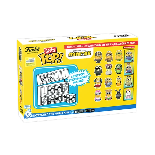 Bitty POP! Minions: Eye, Matie, Au Naturel & Cro-Minion 4-Pack