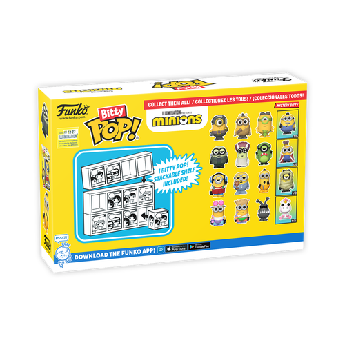 Bitty POP! Minions: Tourist Jerry, Tourist Dave & Kyle 4-Pack