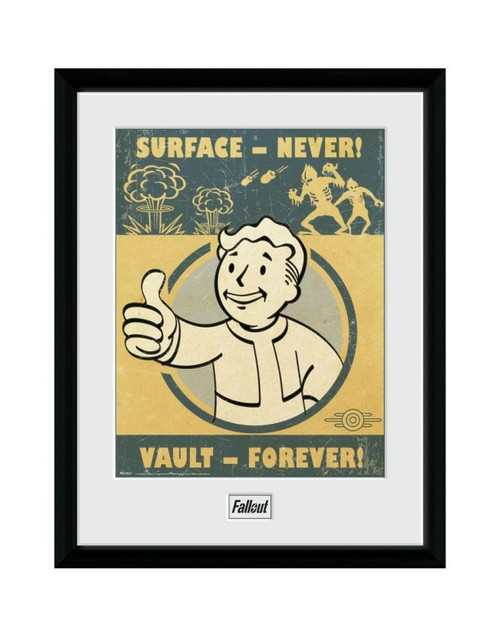 Fallout Vault Forever 30x40cm Framed Collector Print