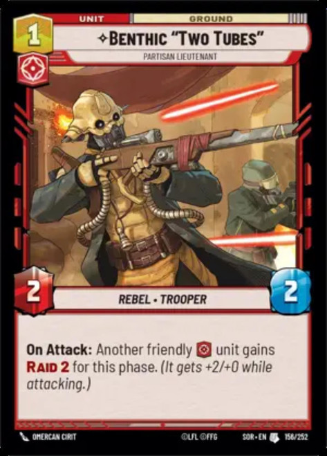 Benthic "Two Tubes", Partisan Lieutenant