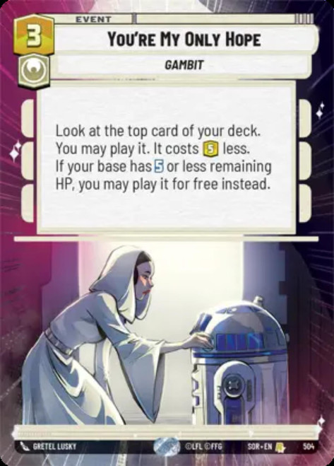 You're My Only Hope (Hyperspace Frame)