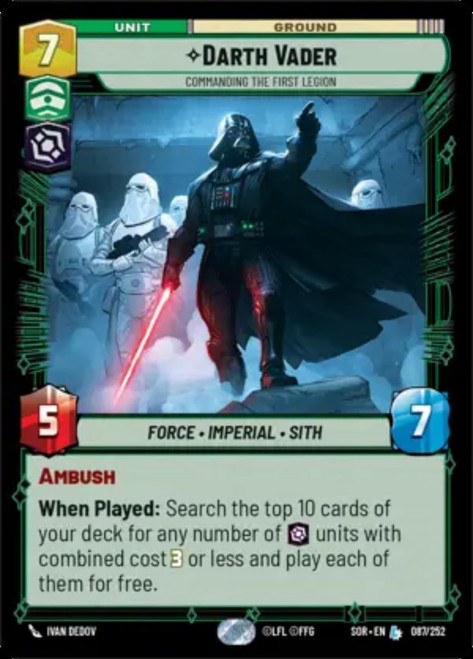 Darth Vader, Commanding the First Legion (Foil)