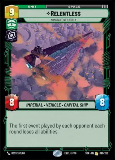 Relentless, Konstantine's Folly (Foil)