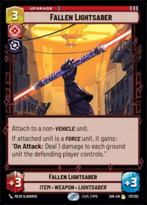 Fallen Lightsaber (Foil)