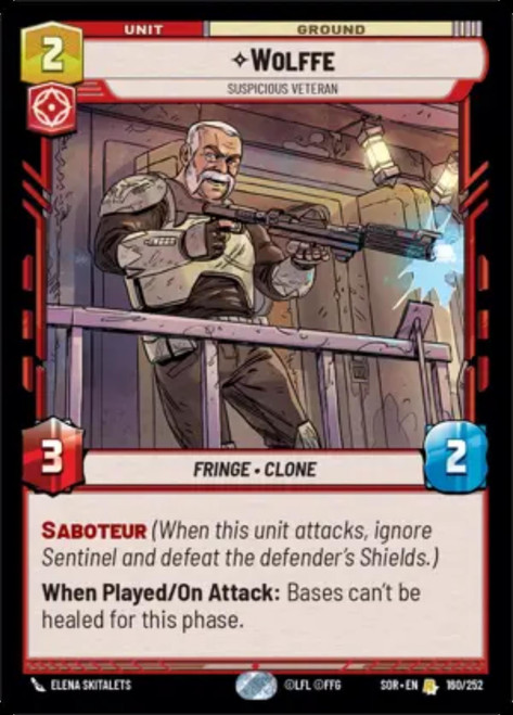 Wolffe, Suspicious Veteran (Foil)