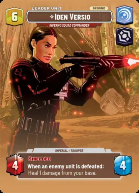 Iden Versio, Inferno Squad Commander (Showcase Frame Foil)