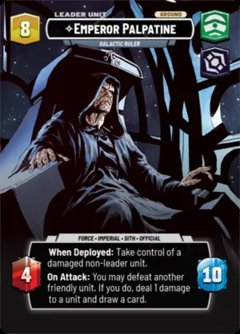 Emperor Palpatine, Galactic Ruler (Showcase Frame Foil)