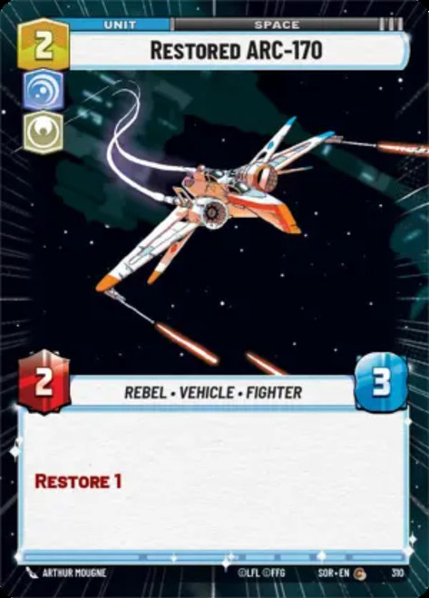 Restored ARC-170 (Hyperspace Frame Foil)