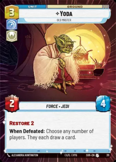 Yoda, Old Master (Hyperspace Frame Foil)