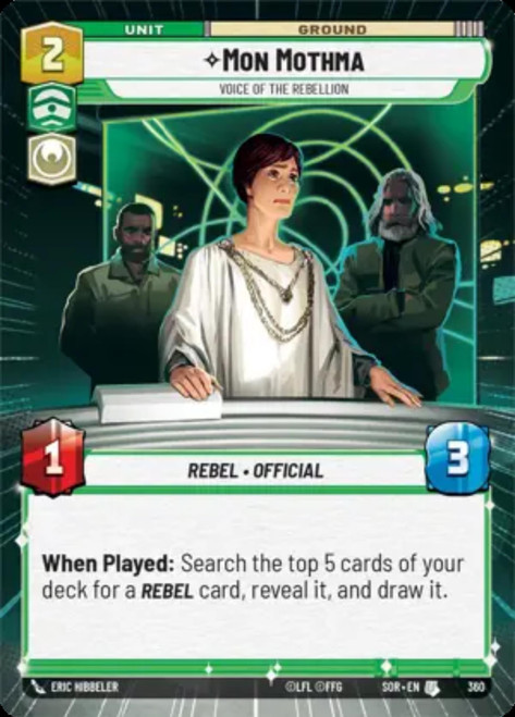 Mon Mothma, Voice of the Rebellion (Hyperspace Frame Foil)