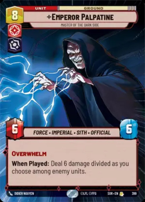 Emperor Palpatine, Master of the Dark Side (Hyperspace Frame Foil)