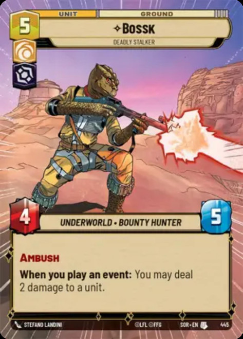 Bossk, Deadly Stalker (Hyperspace Frame Foil)