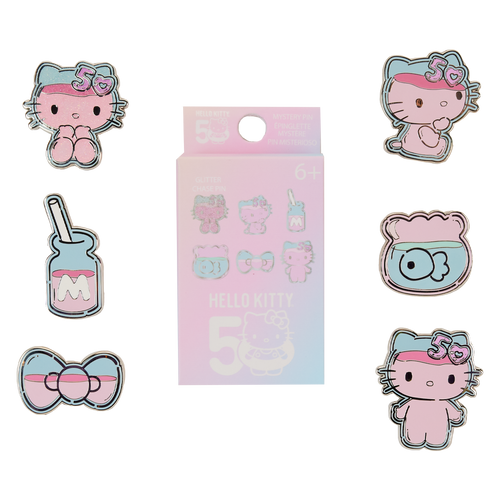 Sanrio: Hello Kitty 50th Anniversary Clear & Cute Mystery Box Pin