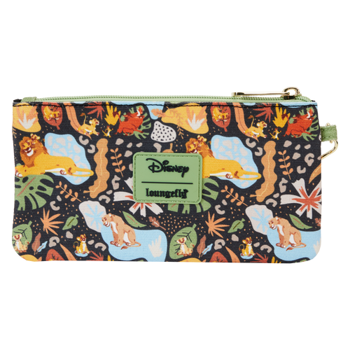 Disney: The Lion King 30th Anniversary All-Over Print Canvas Zipper Pouch Wristlet