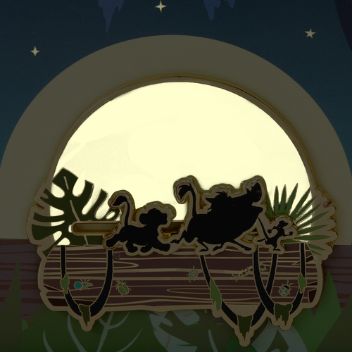 Disney: The Lion King 30th Anniversary Hakuna Matata Silhouette 3-Inch Collector Box Sliding Pin