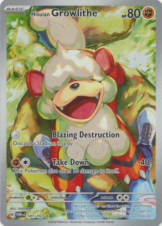 SV Twilight Masquerade 181/167 Hisuian Growlithe (Illustration Rare)