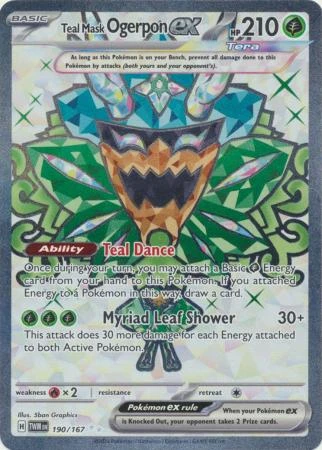 SV Twilight Masquerade 190/167 Teal Mask Ogerpon ex (Full Art)
