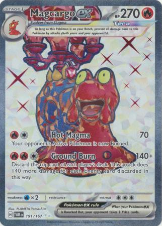 SV Twilight Masquerade 191/167 Magcargo ex (Full Art)