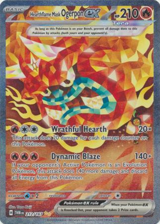 SV Twilight Masquerade 212/167 Hearthflame Mask Ogerpon ex (Alternative Art, Full Art)
