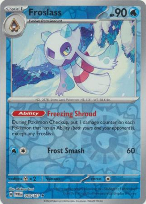 SV Twilight Masquerade 053/167 Froslass (Reverse Holo)