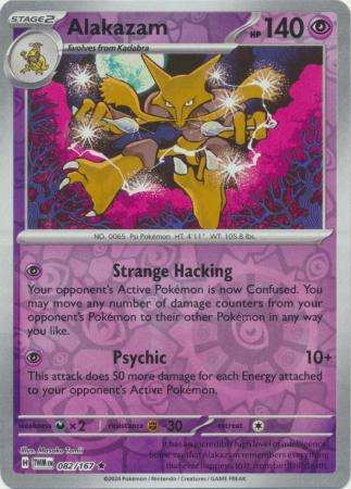 SV Twilight Masquerade 082/167 Alakazam (Reverse Holo)