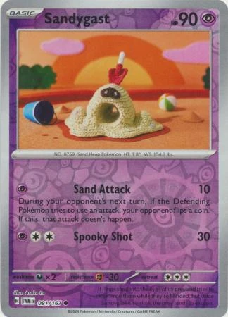 SV Twilight Masquerade 091/167 Sandygast (Reverse Holo)