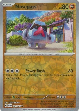 SV Twilight Masquerade 101/167 Nosepass (Reverse Holo)