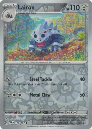 SV Twilight Masquerade 121/167 Lairon (Reverse Holo)