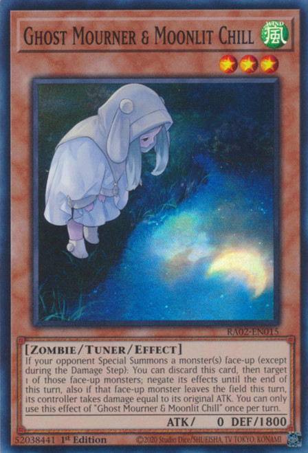 RA02-EN015 Ghost Mourner & Moonlit Chill (Alternate Art) (Super Rare)