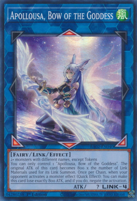 RA02-EN040 Apollousa, Bow of the Goddess (Alternate Art) (Super Rare)
