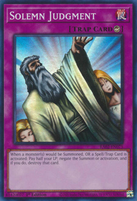 RA02-EN075 Solemn Judgment (Super Rare)