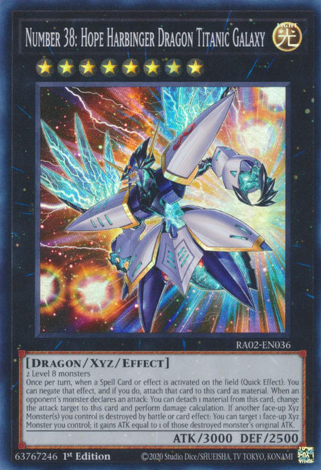 RA02-EN036 Number 38: Hope Harbinger Dragon Titanic Galaxy (Ultra Rare)