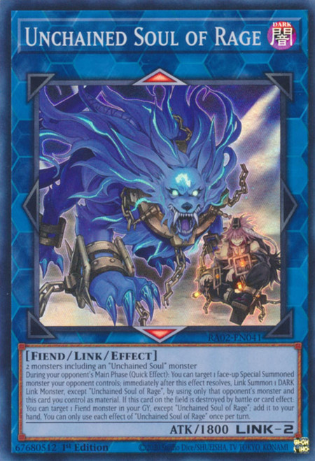 RA02-EN041 Unchained Soul of Rage (Secret Rare)