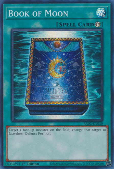 RA02-EN050 Book of Moon (Secret Rare)