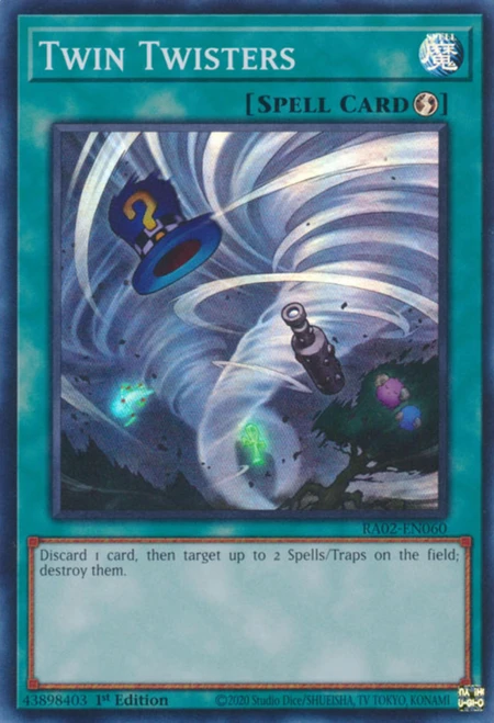RA02-EN060 Twin Twisters (Secret Rare)
