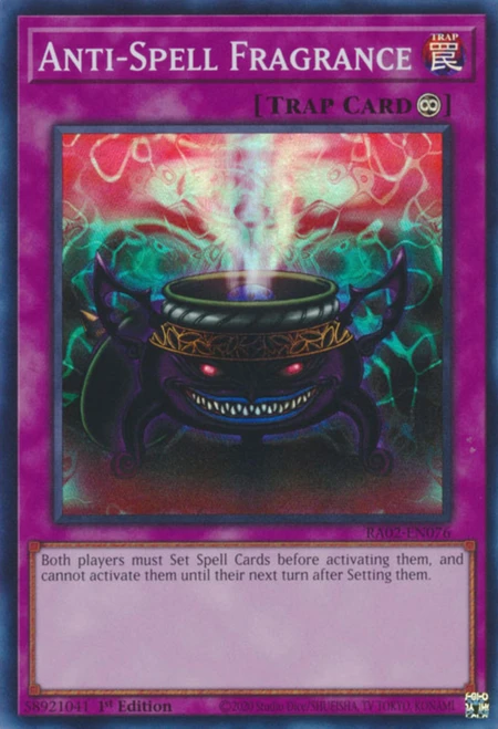 RA02-EN076 Anti-Spell Fragrance (Platinum Secret Rare)