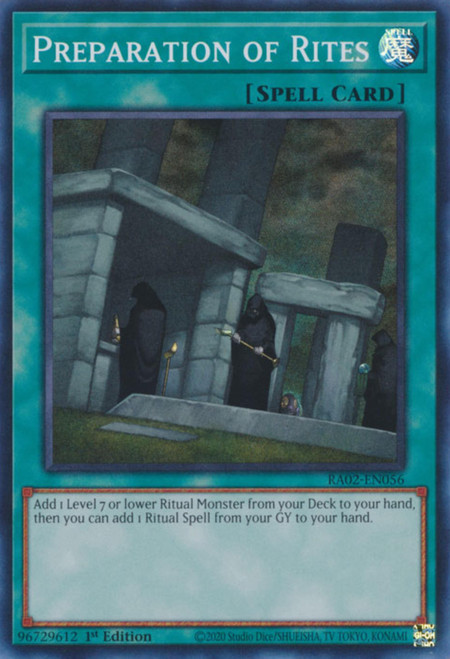 RA02-EN056 Preparation of Rites (Quarter Century Secret Rare)