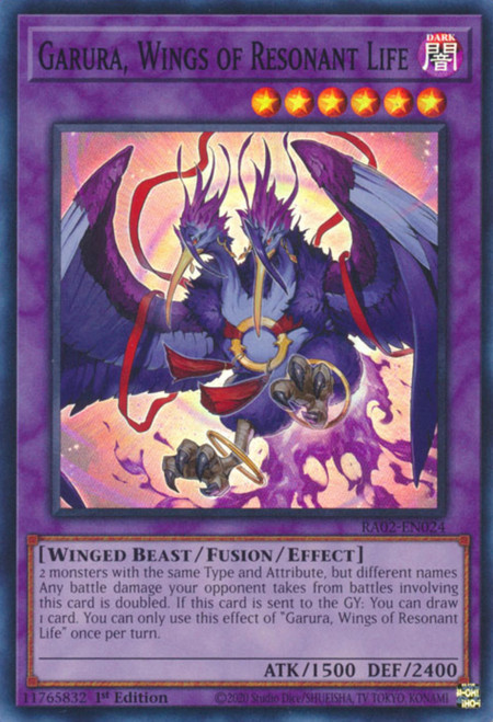 RA02-EN024 Garura, Wings of Resonant Life (Ultimate Rare)