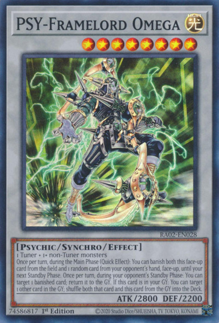 RA02-EN028 PSY-Framelord Omega (Ultimate Rare)