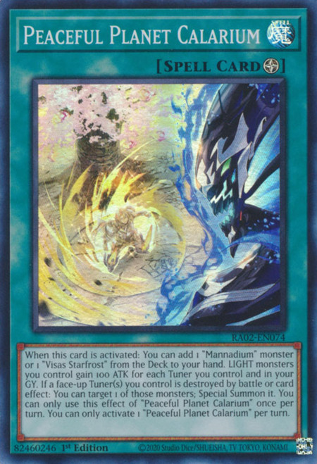 RA02-EN074 Peaceful Planet Calarium (Ultimate Rare)