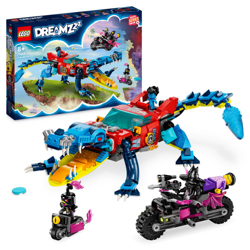 DREAMZzz Crocodile Car Toy to Monster Truck Set 71458